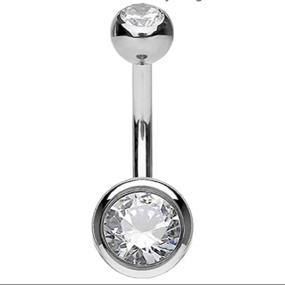 FREE WITH PURCHASE ✨ 14g Surgical Steel Belly Ring Jewelry 💎